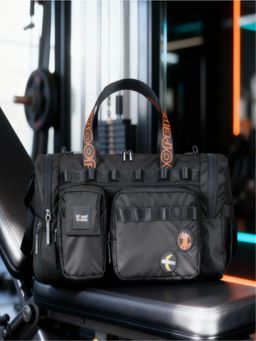 Monkey Troopers - Men Spidey Gym Bag with Detachable Strap - Black