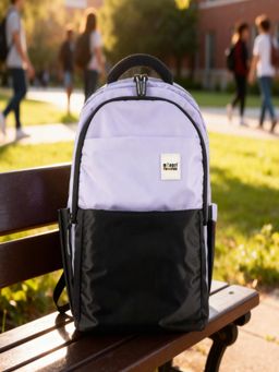 Monkey Troopers - Unisex Laptop Backpack Webster - Lavender-Black