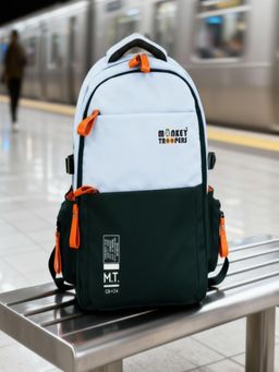 Monkey Troopers - Unisex Laptop Backpack Bouje - Black-Grey