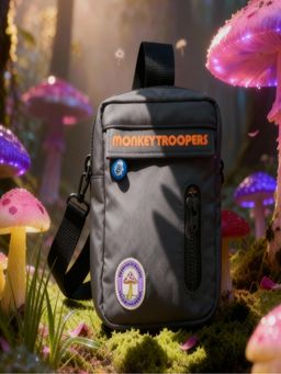 Monkey Troopers - Unisex Crossbody Sidekick - Black
