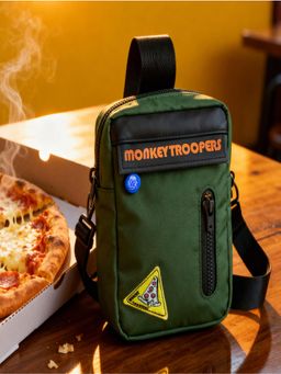Monkey Troopers - Unisex Crossbody Sidekick - Olive