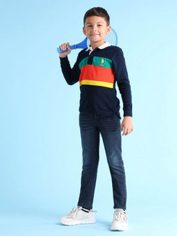 U.S. POLO ASSN. - Boys Slim Fit Blue Jeans Blue