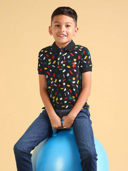 U.S. POLO ASSN. - Boys Regular Fit Polo T-Shirt Navy Blue