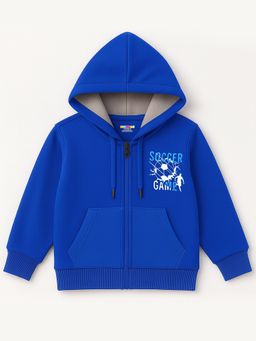Kuchipoo - Blue Fleece Full Sleeves Hoodie