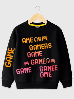 Kuchipoo - Black Fleece Full Sleeves Sweatshirt