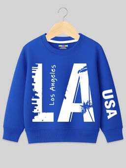 Kuchipoo - Blue Fleece Full Sleeves Sweatshirt