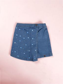 KiddoPanti - Blue Denim Skorts