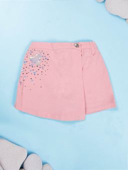 KiddoPanti - Pink Cotton Skorts