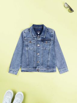 KiddoPanti - Blue Denim Full Sleeves Jacket