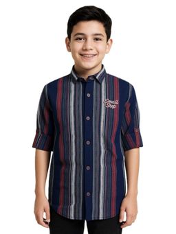 CAVIO - Multi-Color Cotton Full Sleeves Shirt