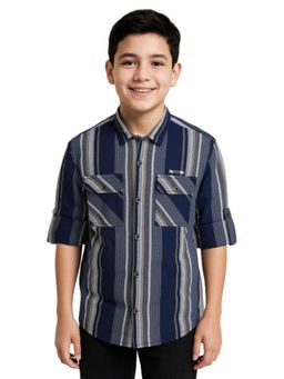 CAVIO - Multi-Color Cotton Full Sleeves Shirt