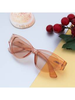 TED SMITH - Full Rim UV Protection Cat Eye Sunglasses For Women (TS-LINDA_BRN)