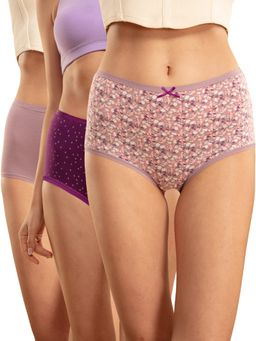 Nykd by Nykaa - Brief Panty With Outer Elastic-nyp036-assortment 1 Multi-Color (Pack of 3)