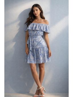 Twenty Dresses by Nykaa Fashion - Off Shoulder Mini Dress with Belt