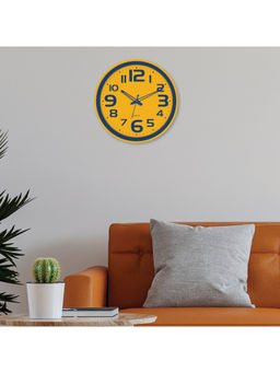 HomeTown - Momento Plastic Promo Wall Clock In Mustard