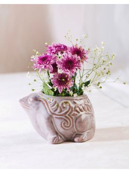 Fabindia - Jeevi Frog Planter - Beige