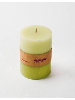 Fabindia - Green Apple Pillar Candle (L)
