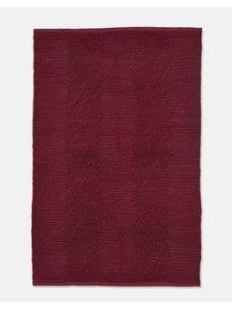 Fabindia - Maroon Mehulika Jute Blend Dhurrie