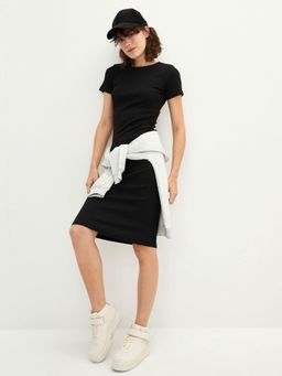 LC WAIKIKI - Crew Neck Straight Short Sleeve Women Dress