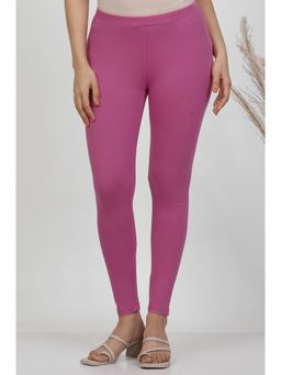 WISHFUL by W - Women Skinny Fit Pink Cotton Tight