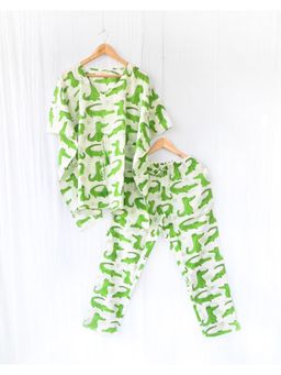Phutari - Women White Printed Cotton Co-Ord Set