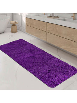 OBSESSIONS - Polyester Solid Bath Mat (L)150 X (W)60 cm Purple