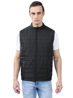 Cantabil - Men Grey and Black Solid Casual Winter Wear Reversible Jacket