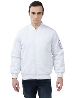 Cantabil - Men White Solid Casual Jacket