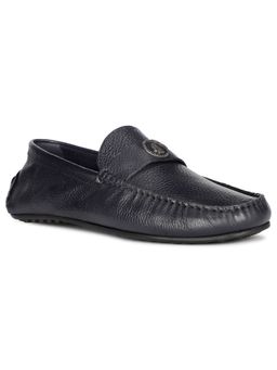 Hush Puppies - Mens Slip On Casual Loafers Navy Blue