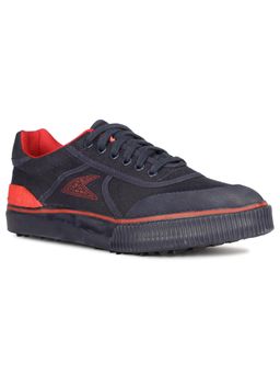 Power - Mens Lace-Ups Running Sports Shoes Navy Blue & Red