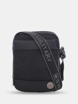 Swiss Military - Unisex Solid Crossbody Sling Bag - Black