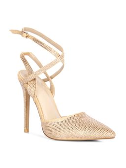 Rag & Co - Embellished Beige Heels