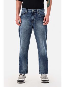 Snitch - Blue Washed Relaxed Casual Jeans for Men