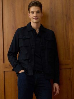 U.S. POLO ASSN. - Men's Solid Equestrian Aisle Theatre Jacket