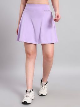 CLOTHWIK - Purple Solid Regular Skirt