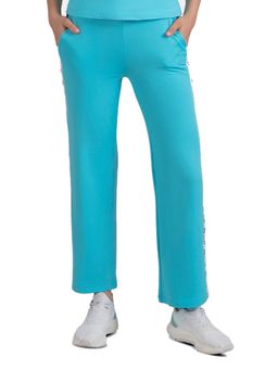 STRCH - Blue Solid Regular Trackpant