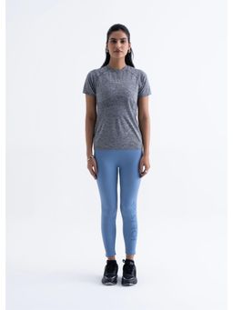 STRCH - Black Solid Slim T-Shirt