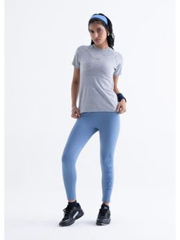 STRCH - Grey Solid Slim T-Shirt