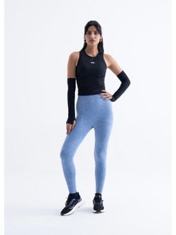 STRCH - Blue Solid Skinny Leggings