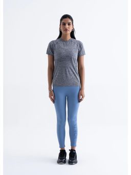 STRCH - Blue Solid Skinny Leggings