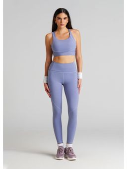 STRCH - Purple Solid Skinny Leggings