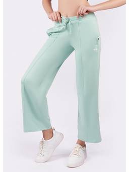 STRCH - Green Solid Regular Trackpant