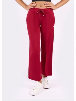 STRCH - Maroon Solid Regular Trackpant