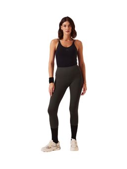 STRCH - Olive Solid Skinny Leggings