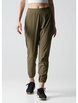 STRCH - Olive Solid Regular Joggers