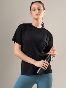 Fitkin - Black Solid Comfortable Top