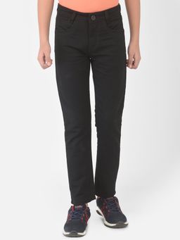 CRIMSOUNE CLUB - Boy Black Solid Jeans