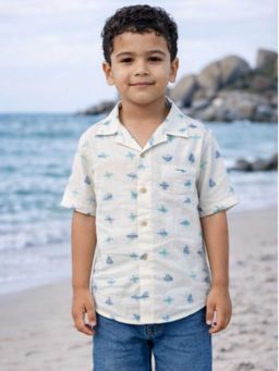 Tittertots - Kids Cotton Beach Shirts|Aerospace