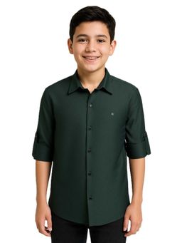 CHARCHIT - Boys Full Sleeves Solid Shirt