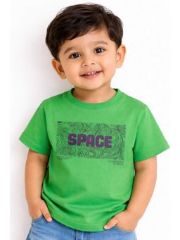 Bloom Up - Green Graphic Kids T-Shirt